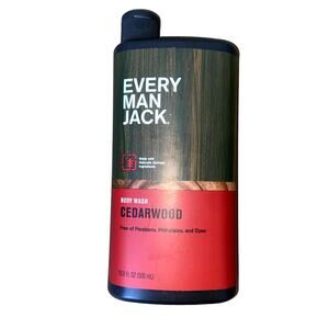 Every Man Jack Men's Body Wash Cedarwood 16.9 Fl Oz NEW !